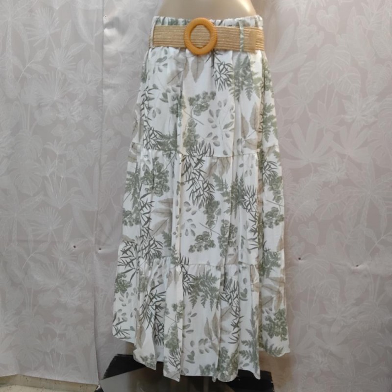 FALDA LARGA SONIA CON CINTURON