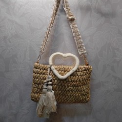 BOLSO ELY ASA CORAZON BANDOLERA BORDADA MD