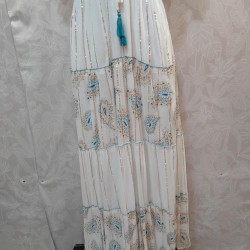 VESTIDO LARGO CLOE LARAGA CON BRILLO