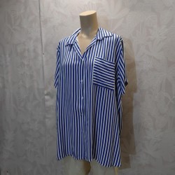 CAMISA RAYAS MANGA CORTA  T GRANDE