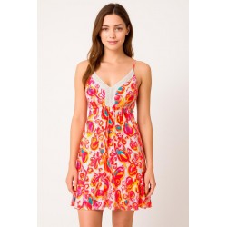 VESTIDO CORTO ZAYDA TIRANTE FINO GOMOA ESPALDA