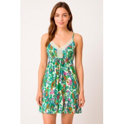 VESTIDO CORTO ZAYDA TIRANTE FINO GOMOA ESPALDA
