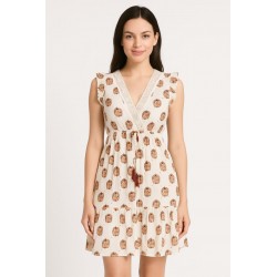 VESTIDO CORTO ALINA SIN MANG Y ESPALDA ABIERTA
