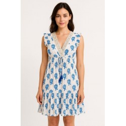 VESTIDO CORTO ALINA SIN MANG Y ESPALDA ABIERTA