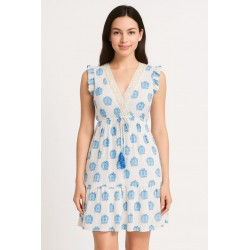VESTIDO CORTO ALINA SIN MANG Y ESPALDA ABIERTA