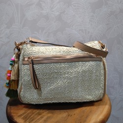 BOLSO BANDOLERA CON DOS COMPARTIMENTOS EXTERIOR 