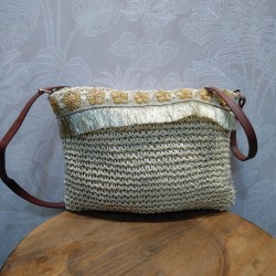 BOLSO BANDOLERA FLECO BRILLO