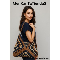 BOLSO BANDOLERA BICOLOR MATERIAL
