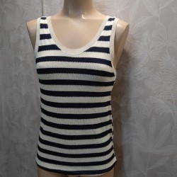CAMISETA TIRANTE ANCHO RAYAS MARINERAS