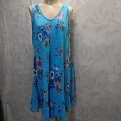 VESTIDO TIRANTE ANCHO FLORES 