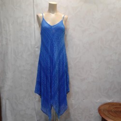 VESTIDO LARGO CALDO PICOS TIRANTE FINO 