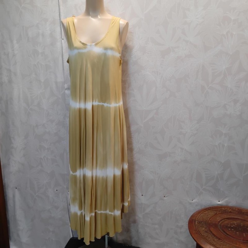 VESTIDO BICOLOR TIRANTE MIDI