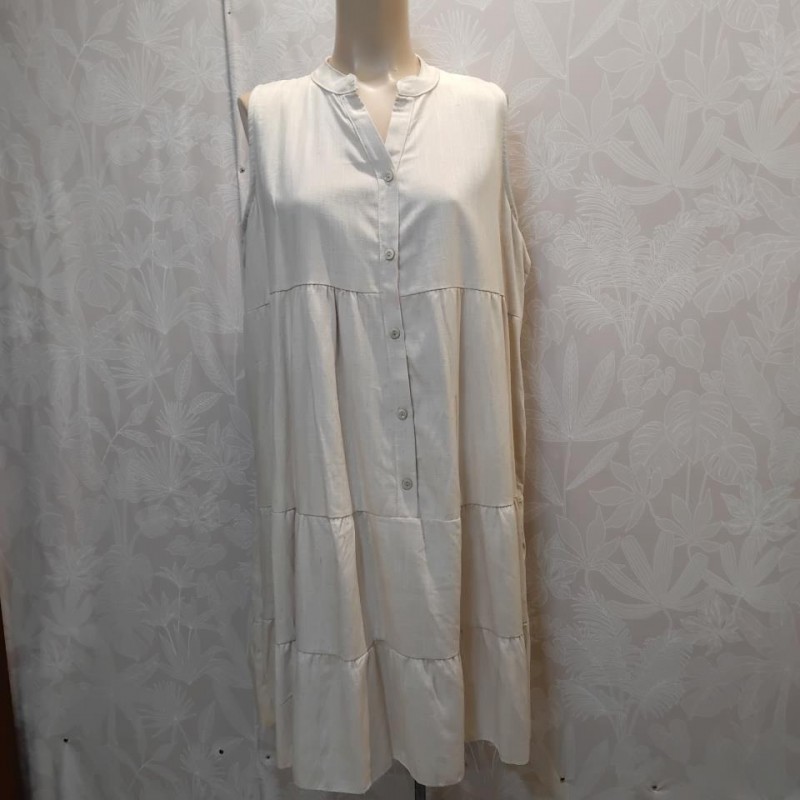 VESTIDO SIN MANGA BOTONES TLINO