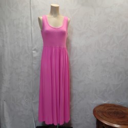 VESTIDO BEA LARGO LISO TIRANTE