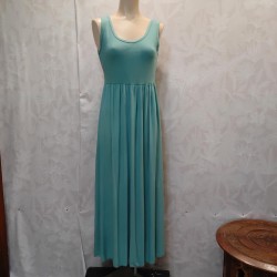 VESTIDO BEA LARGO LISO TIRANTE