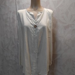 BLUSA SIN MANGA BOTON GRANDE TLINO