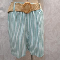 PANTALON ESMERALDA CORTO CON CINTURON 