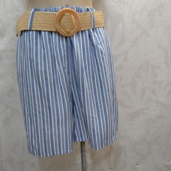 PANTALON ESMERALDA CORTO CON CINTURON 
