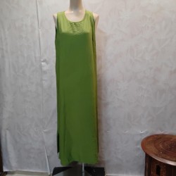 VESTIDO SIN MANGA LARGO  ALTEA COLOR LISO