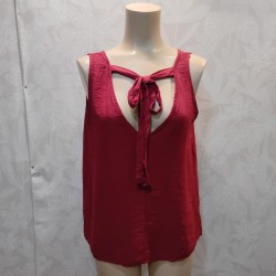 TOP ABIERTO ESPALDA CON LAZO ALTEA COLOR LISO