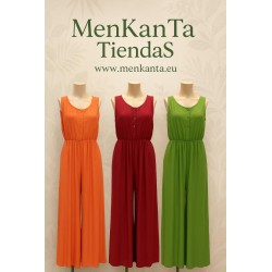 MONO LARGO ALTEA COLOR LISO ENCAJE ESPALDA