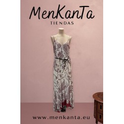 VESTIDO TIRANTE FINO CON PICOS ABAJO