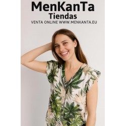 CAMISA ELINA  SIN MANGA VOLANTE