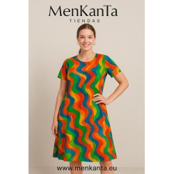 VESTIDO CAMISERO SIRA LARGO MANGA Y CUELLO