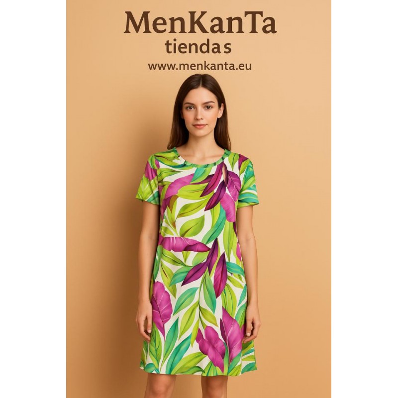 VESTIDO CORTO FEDRA MANGA CORTA