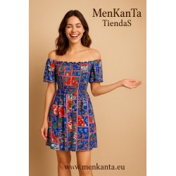 VESTIDO LUMI CORTO CON NIDO ABEJA 