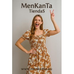 VESTIDO NIDO ABEJA PECHO LARGO 
