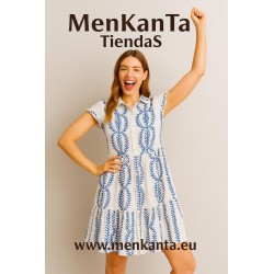 VESTIDO CAMISERO SALOME SIN MANGA BORDADO
