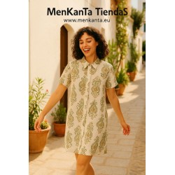 VESTIDO CAMISERO GABRIELA MANGA CORTA