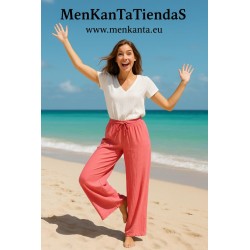 PANTALON LARGO  T  LINO EMMA