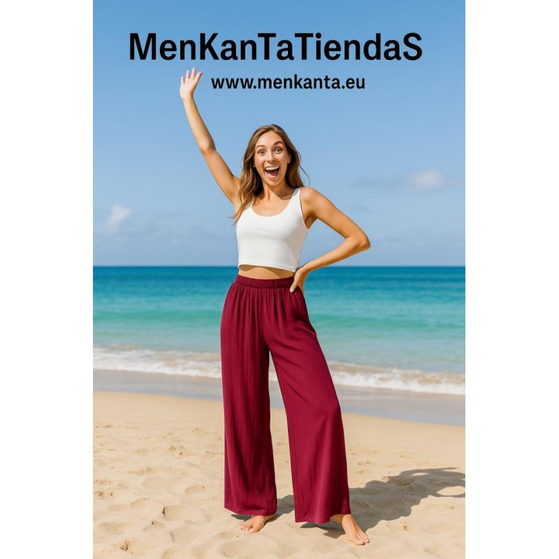 PANTALON LARGO CALPE CINTIRA ELASTICA