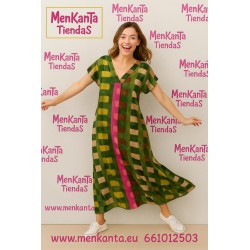 VESTIDO YOLI LARGO MANGA CORTA 