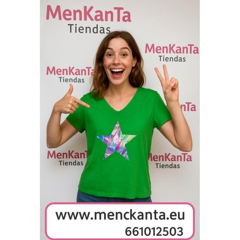 CAMISETA BASICA ESTRELLA MANGA CORTA