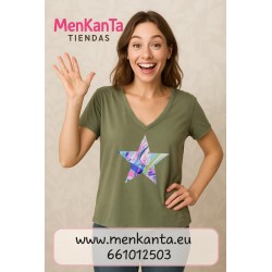 CAMISETA BASICA ESTRELLA MANGA CORTA