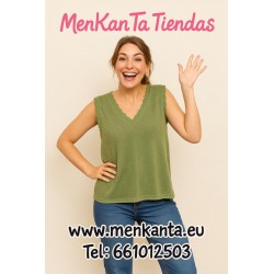 BLUSA TIPO LENCERA SIN MANGA 