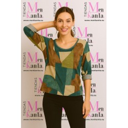 JERSEY FORMAS MANGA LARAGA CUELLO REDONDO