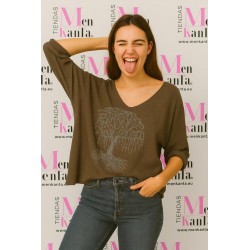 JERSEY ARBOL DE LA VIDA CON BRILLO MANG LARAGA