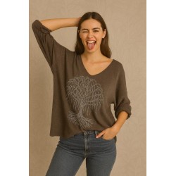 JERSEY ARBOL DE LA VIDA CON BRILLO MANG LARAGA