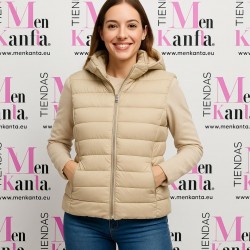 CHALECO NOELIA ACORCHADO CON CAPUCHA 