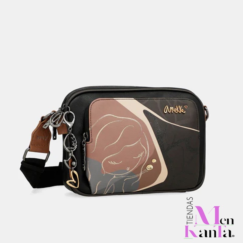 ANEKKE BANDOLERA  3 COMPARTIMENTOS HEARTBEAT