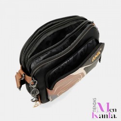 ANEKKE BANDOLERA  3 COMPARTIMENTOS HEARTBEAT