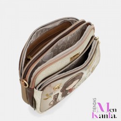 ANEKKE BANDOLERA 3 COMPARTIMENTOS PQ MUSE