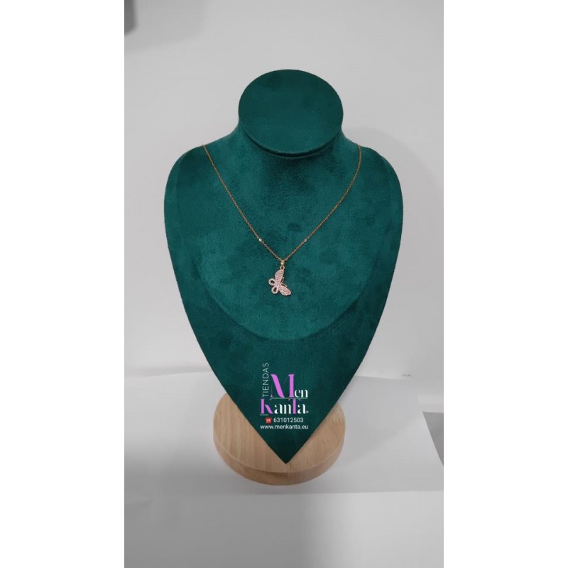 COLGANTE MARIPOSA CRISTAL II DORADA