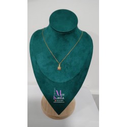 COLGANTE TORTUGA CRISTAL COLOR DORADA