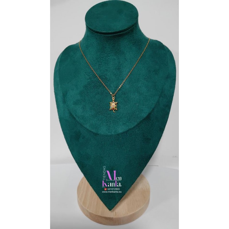 COLGANTE TORTUGA CRISTAL COLOR II DORADA