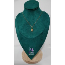 COLGANTE TORTUGA CRISTAL COLOR II DORADA